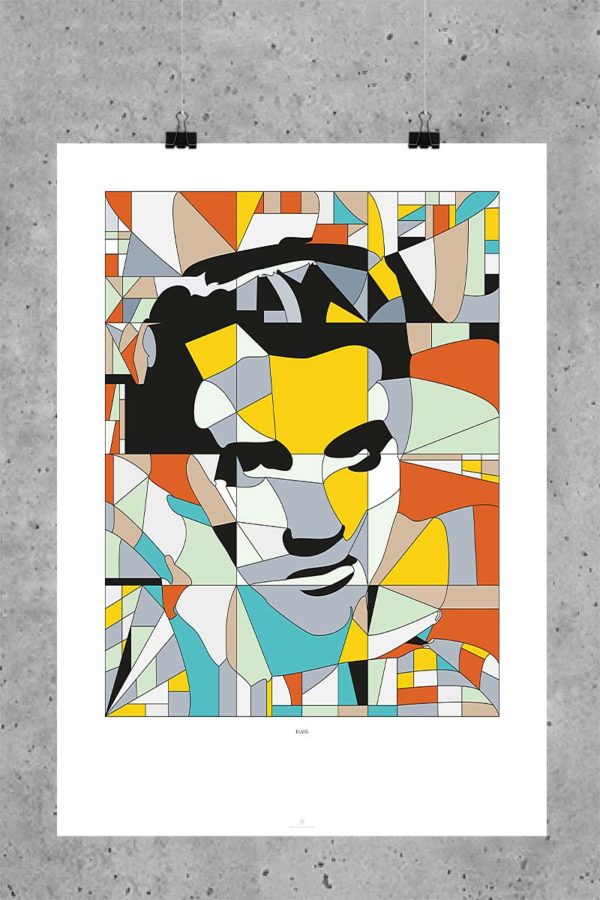 Elvis-Presley-Poster-Glaskunst