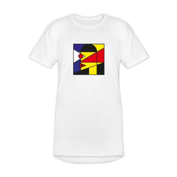 Graphead Print im Bauhausstil auf Männer Urban Longshirt